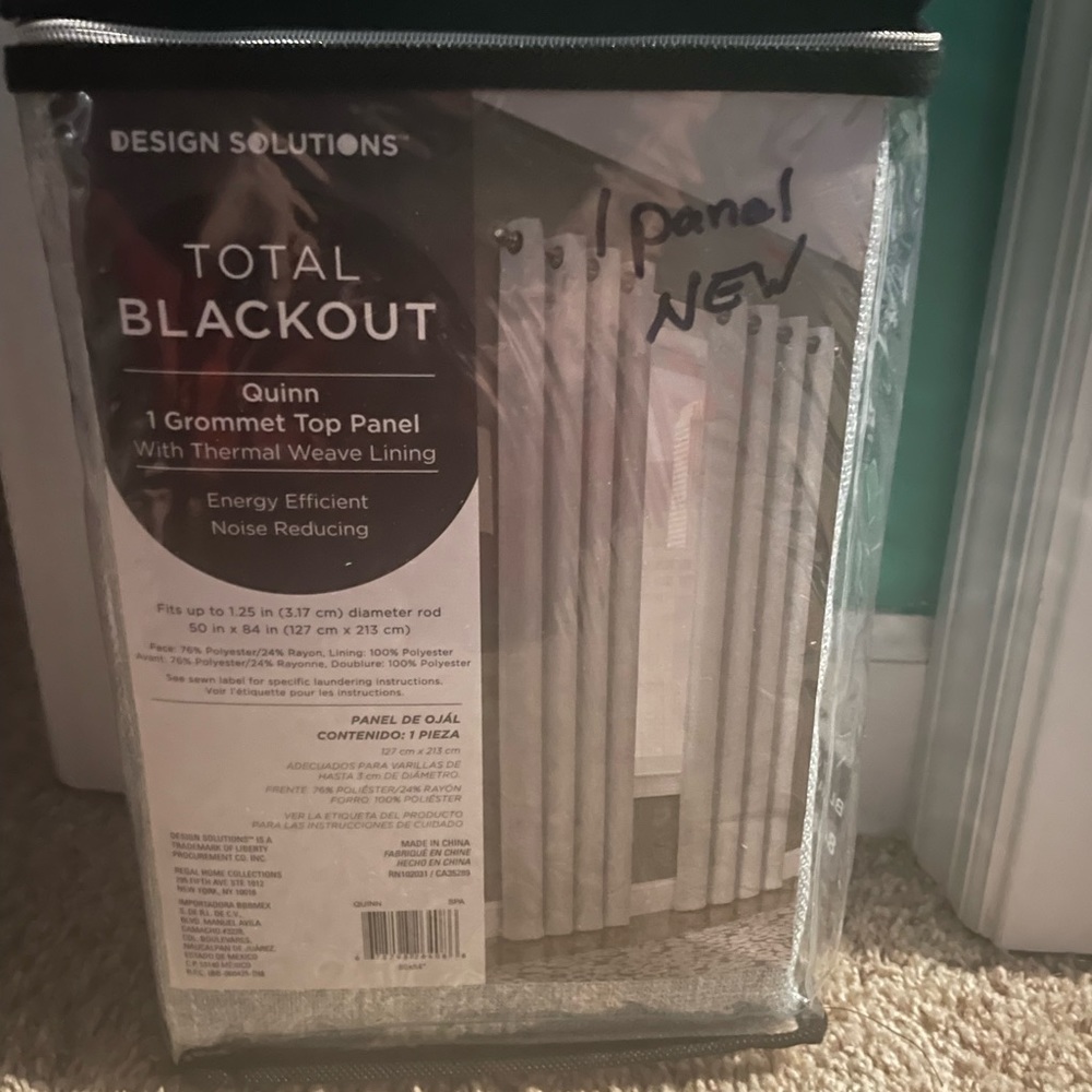 Design Solutions Total Blackout 84 in Grommet Top Panel